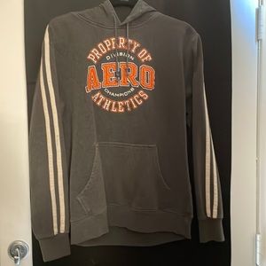 Aeropostale grey logo hoodie Sz small